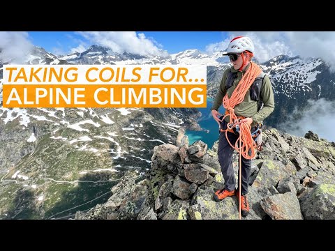 Shortening the rope (coils in hand)