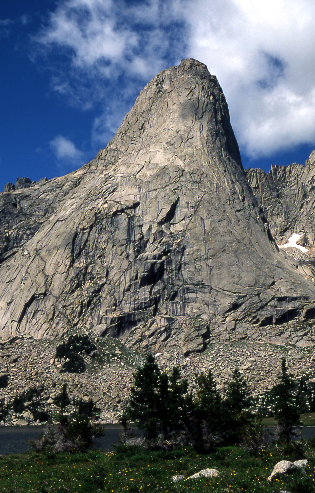 Pingora rising over the Cirque of the Towers, Wind River Range, Wyoming — via Wikimedia Commons